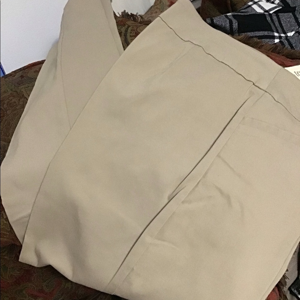 Terra & Sky Tummy Control Pants- Khaki Colored